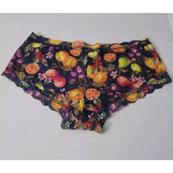 HANKY PANKY SIGNATURE LACE FRUITS BOYSHORTS PANTIES SIZE L - Picture 1 of 4